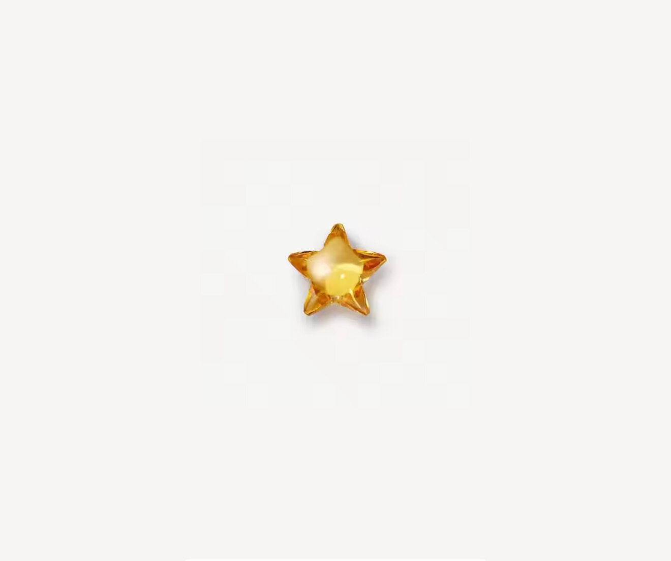 Star Yellow Sapphire Charm