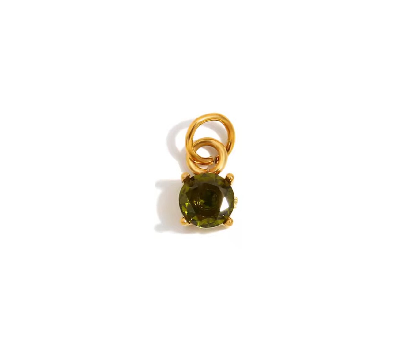 Green Stone Pendant/Charm - PINKXLUXE