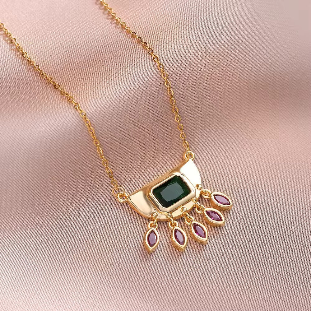 Lunar drop Necklace - PINKXLUXE
