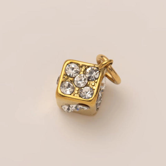 Crystal Dice Pendant/Charm