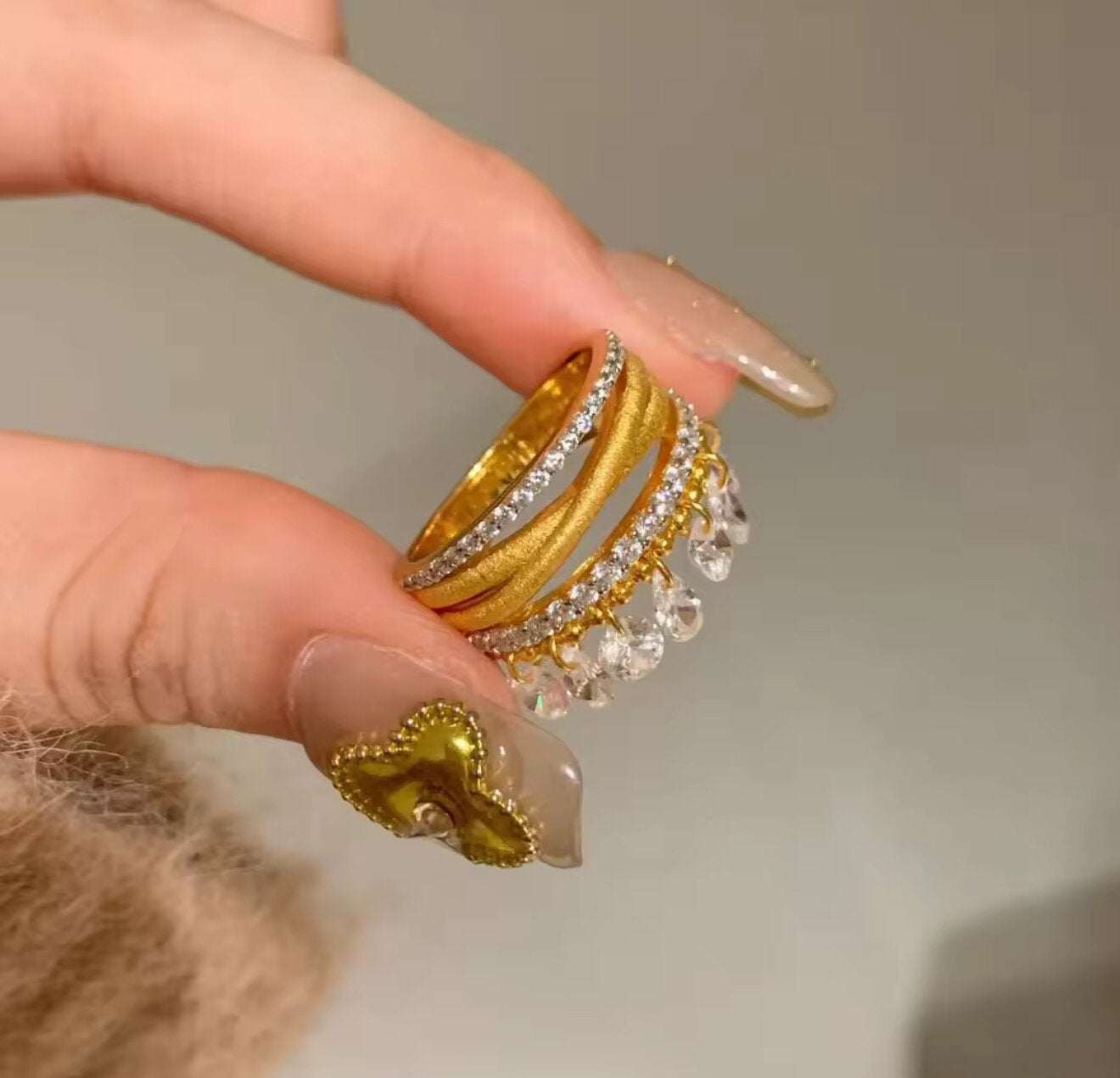Luxe Fringe Ring