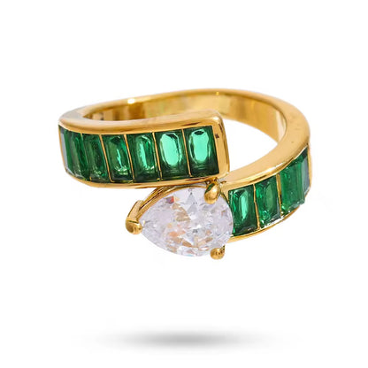 RainDrop Cubic Ring