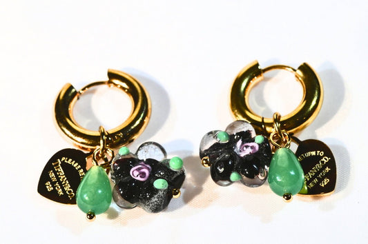 Bloom Charm Hoop - PINKXLUXE