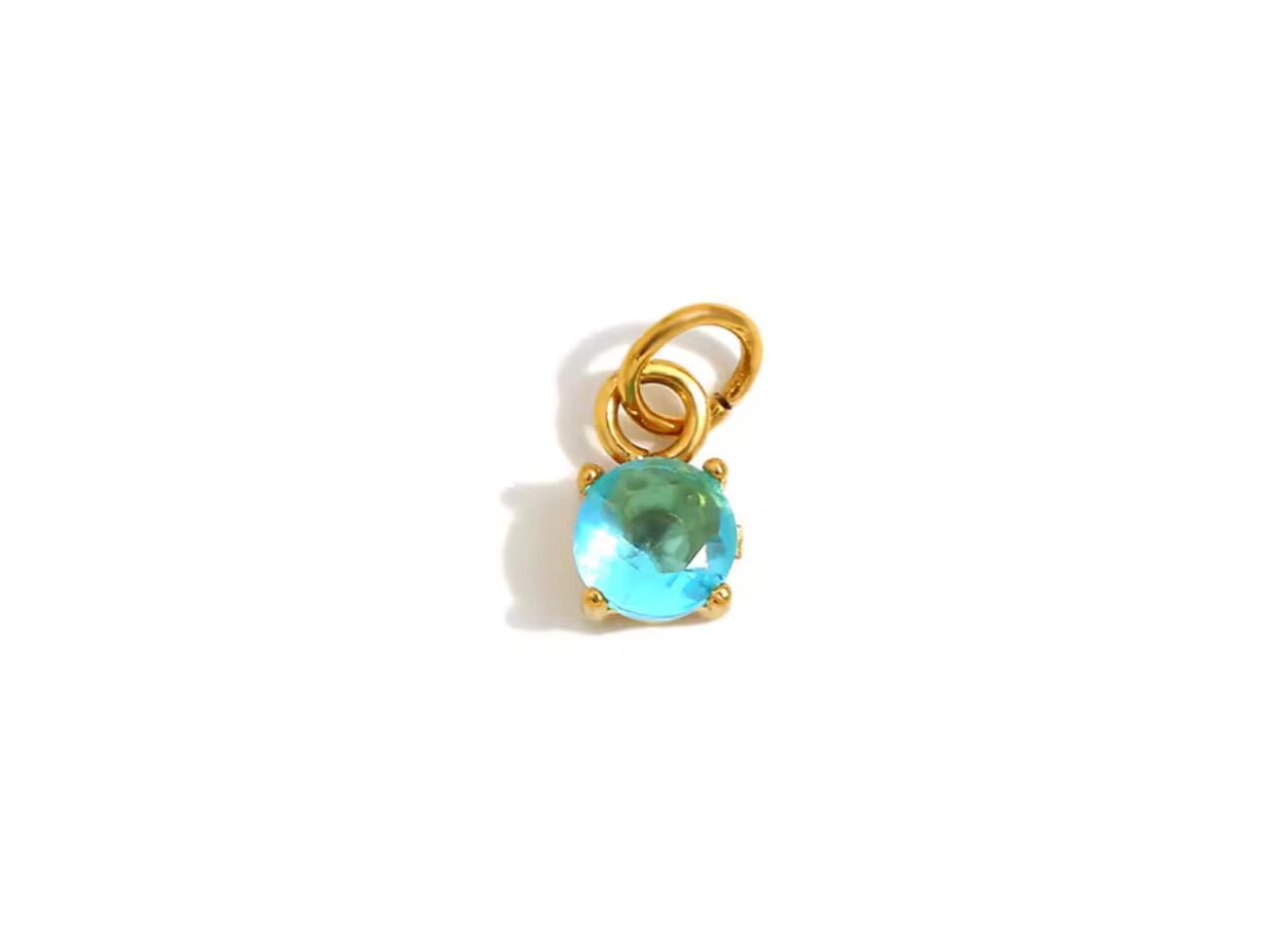 Blue Stone Pendant/Charm - PINKXLUXE