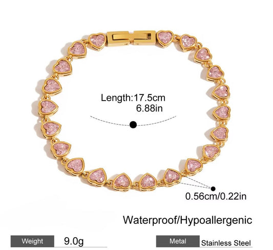 Blush Amour Bracelet - PINKXLUXE