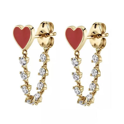 Brave Heart Earings - PINKXLUXE