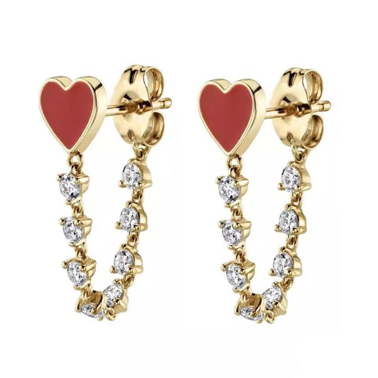Brave Heart Earings - PINKXLUXE