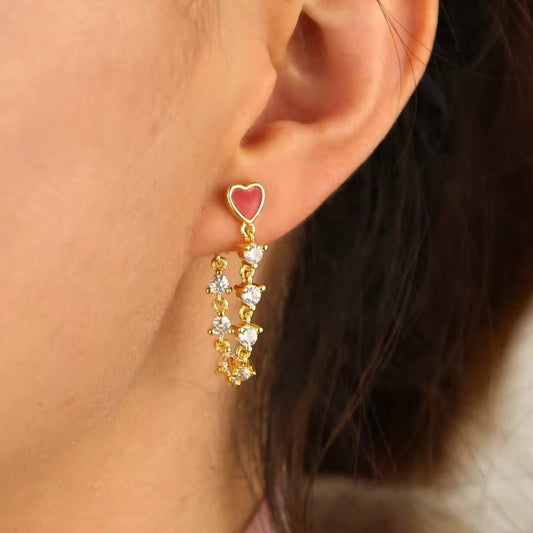 Brave Heart Earings - PINKXLUXE