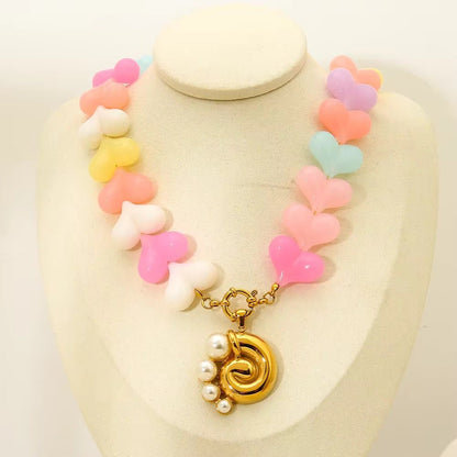 Candy Heart Necklace - PINKXLUXE