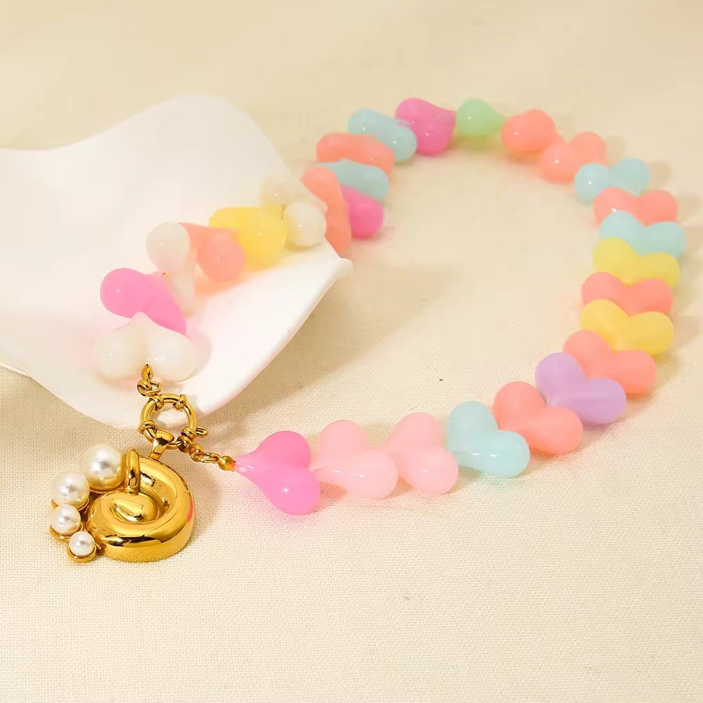 Candy Heart Necklace - PINKXLUXE