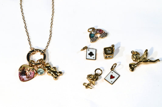 Charm Lock Chain Round (Add Charms Below) - PINKXLUXE