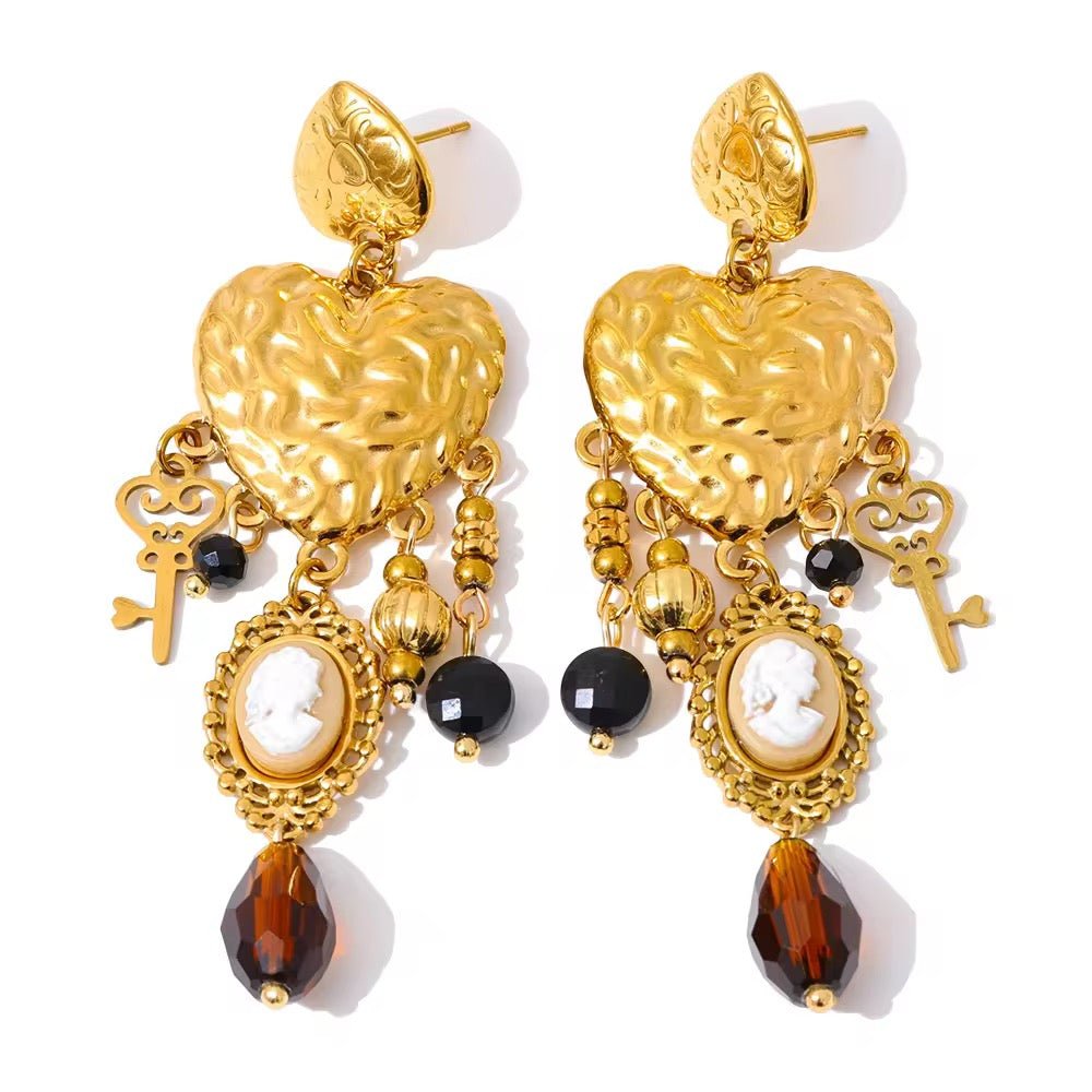 Goldden hairloom Earings - PINKXLUXE