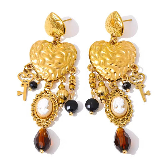 Goldden hairloom Earings - PINKXLUXE