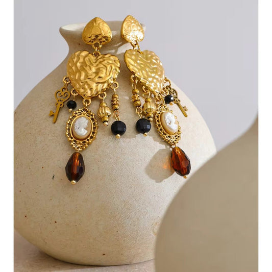 Goldden hairloom Earings - PINKXLUXE