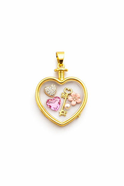 Heart Charm Base Large (Add Charms Below) - PINKXLUXE