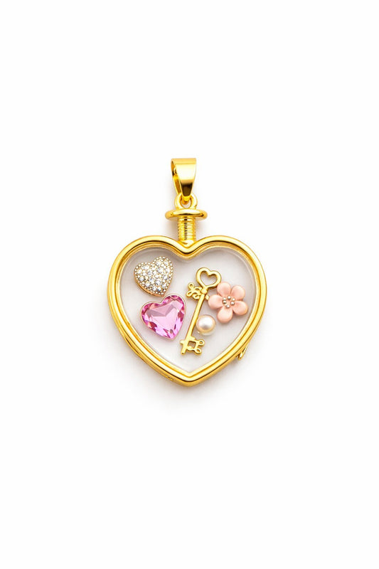 Heart Charm Base Large (Add Charms Below) - PINKXLUXE