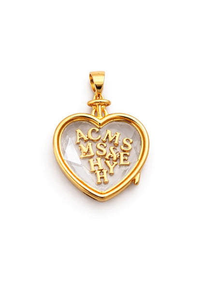 Heart Charm Base Small (Add Charms Below) - PINKXLUXE