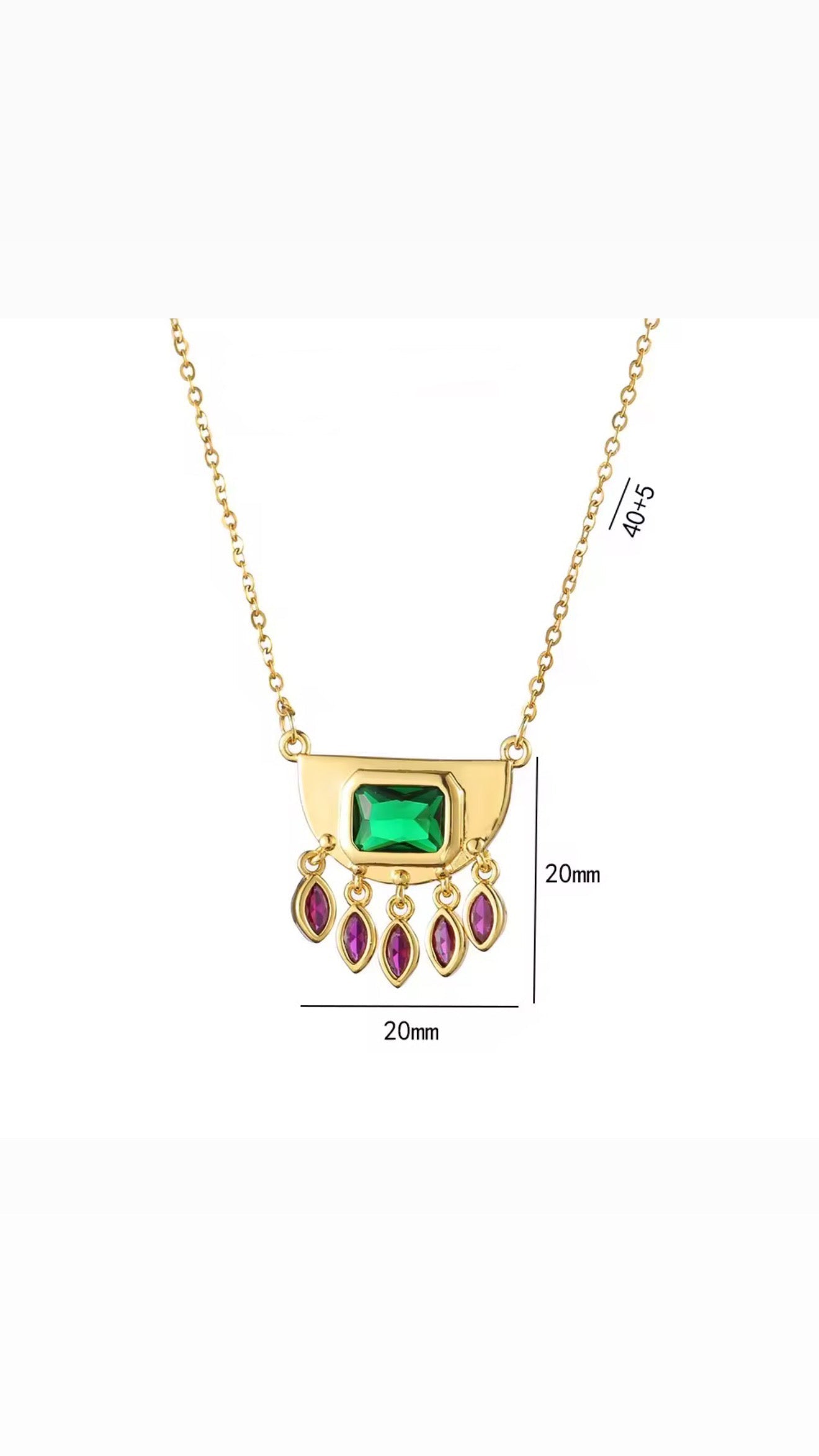 Lunar drop Necklace - PINKXLUXE