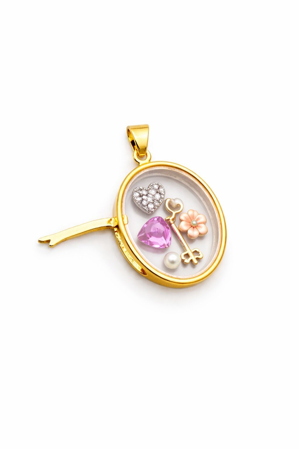 Oval Charm Base (Add Charms Below) - PINKXLUXE