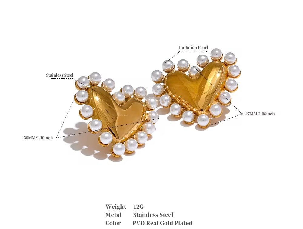 Pearl Amour Earings - PINKXLUXE