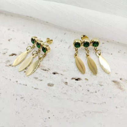 Emerald Drop Earrings