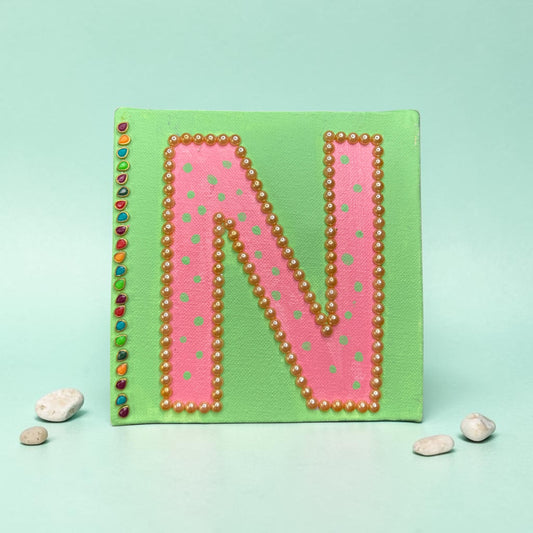 Alphabet  N Canvas