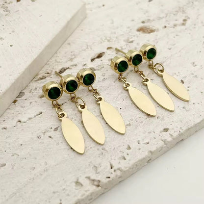 Emerald Drop Earrings