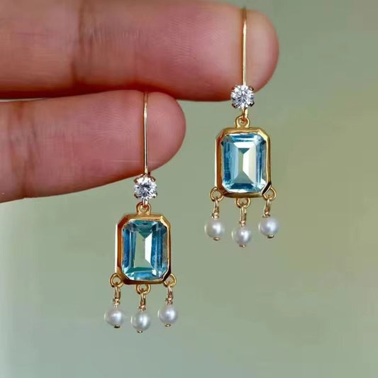 Sapphire Muse Earings - PINKXLUXE